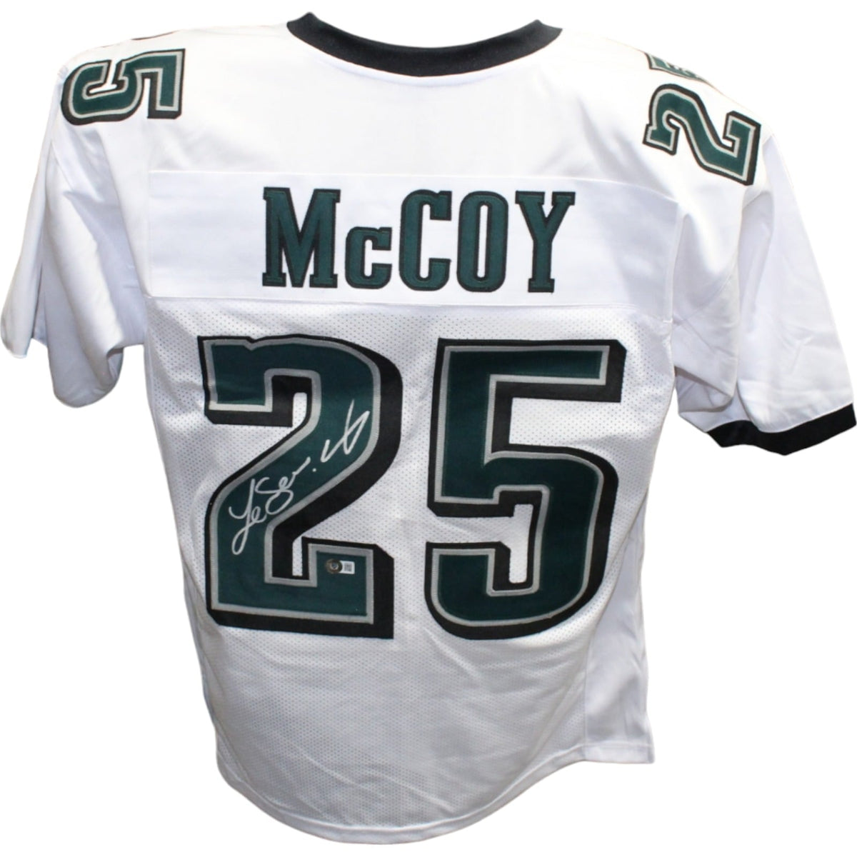 Lesean McCoy Signed Pro Style White Jersey – Beckett Authenticated-Powers Sports Memorabilia