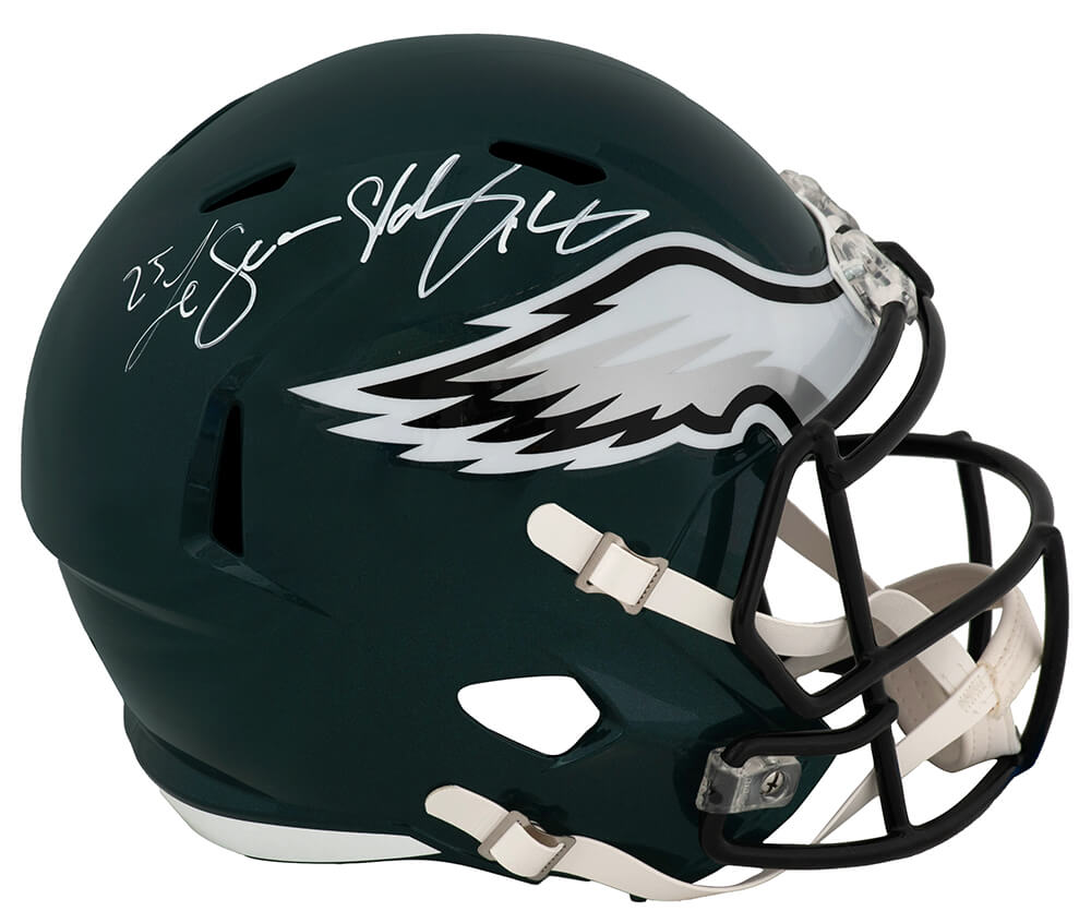 LeSean McCoy Philadelphia Eagles Autographed Full Size Riddell Replica Helmet w/ Shady-Powers Sports Memorabilia