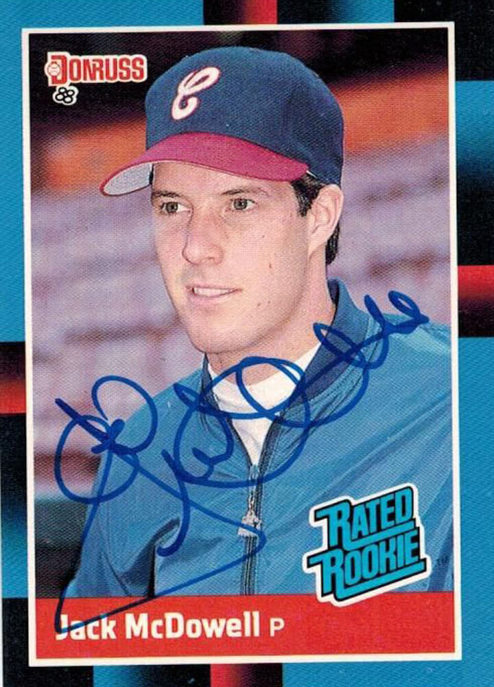 Jack McDowell Autographed White Sox 88 Donruss Rookie Card #47-Powers Sports Memorabilia