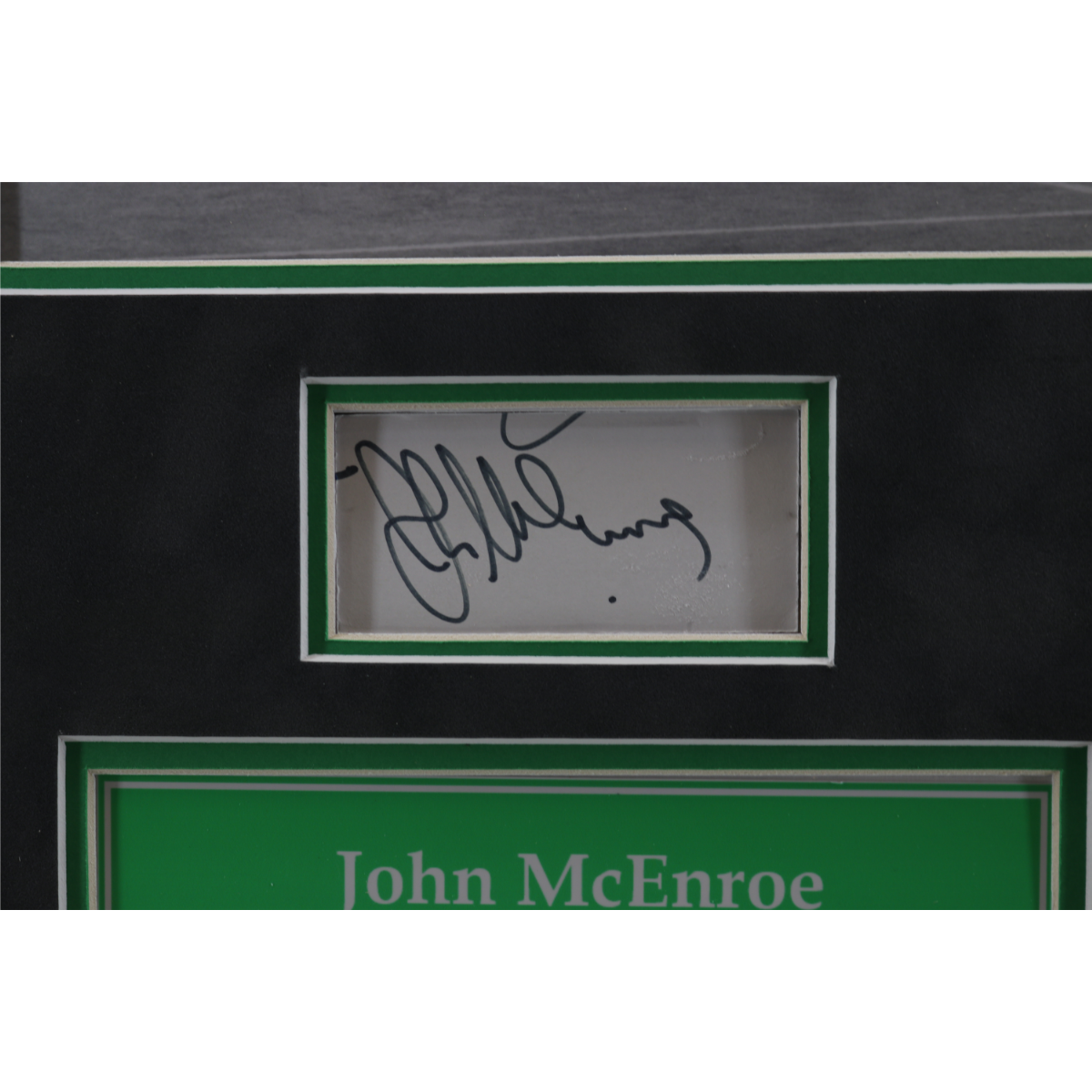 John McEnroe Signed Framed Cut Collage-Powers Sports Memorabilia