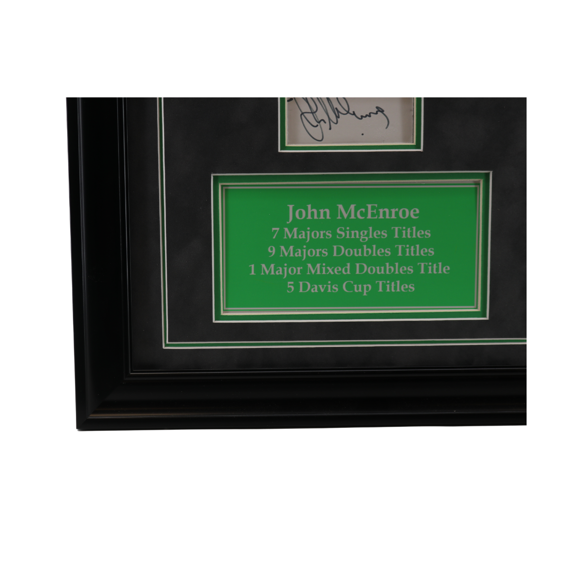 John McEnroe Signed Framed Cut Collage-Powers Sports Memorabilia