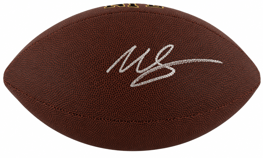 Willis McGahee Autographed Wilson Super Grip Full Size NFL Football-Powers Sports Memorabilia