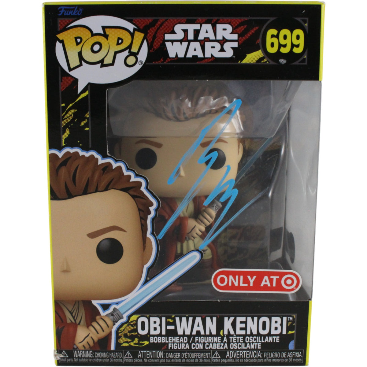 Ewan McGregor Star Wars Signed Funko Pop - Funko Pop! #699 Obi-Wan Kenobi Beckett Beckett-Powers Sports Memorabilia