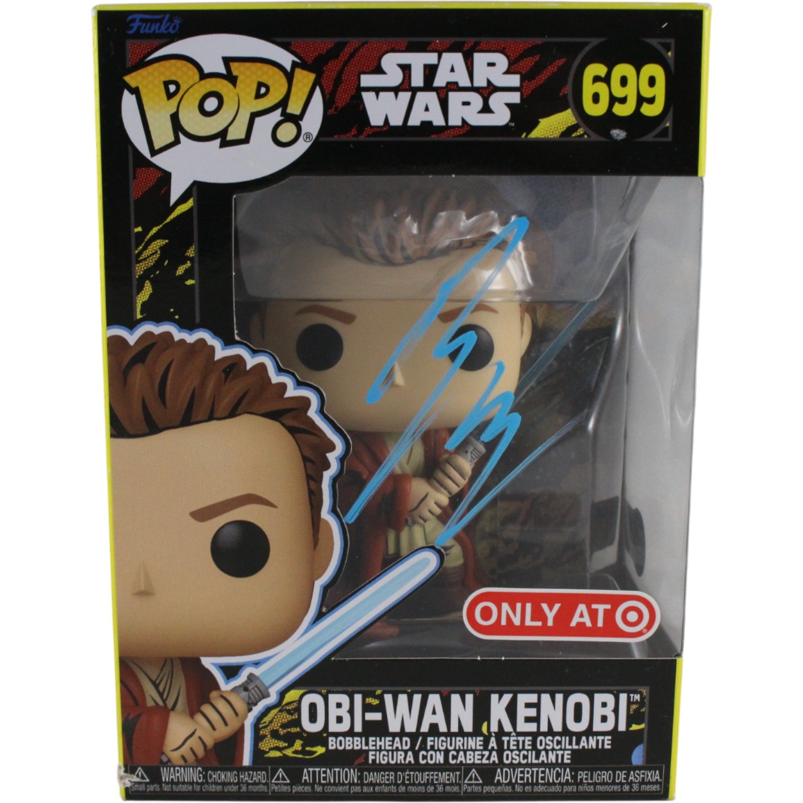 Ewan McGregor Star Wars Signed Funko Pop - Funko Pop! #699 Obi-Wan Kenobi Beckett Beckett-Powers Sports Memorabilia