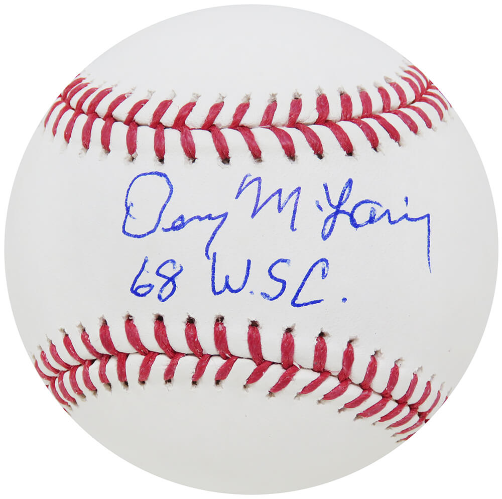 Denny McLain Autographed Official MLB Baseball with 68 WSC-Powers Sports Memorabilia