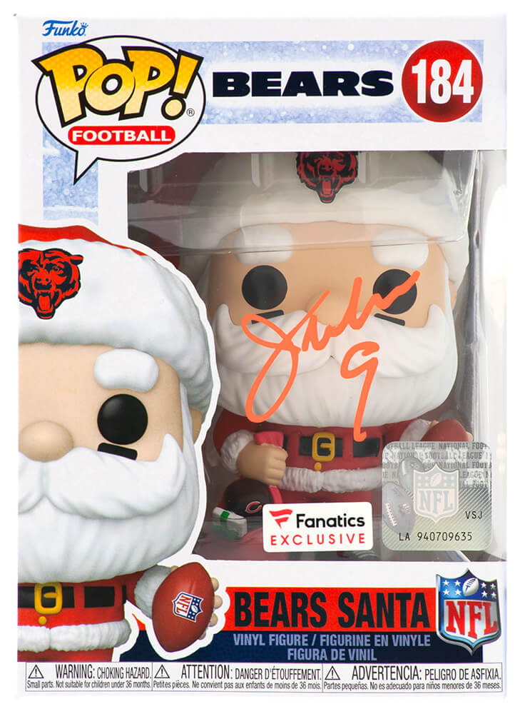 Jim McMahon Autographed Chicago Bears SANTA Funko Pop Doll #184-Powers Sports Memorabilia