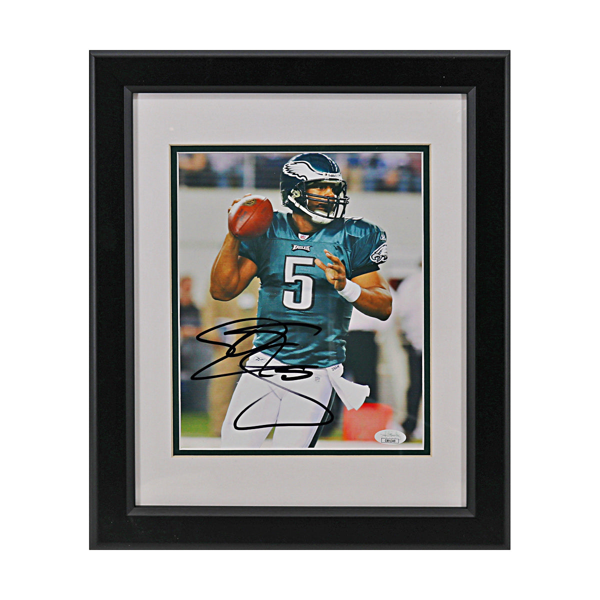 Donovan McNabb Philadelphia Eagles Signed Framed 8x10 Photo (JSA COA #CB91349)-Powers Sports Memorabilia