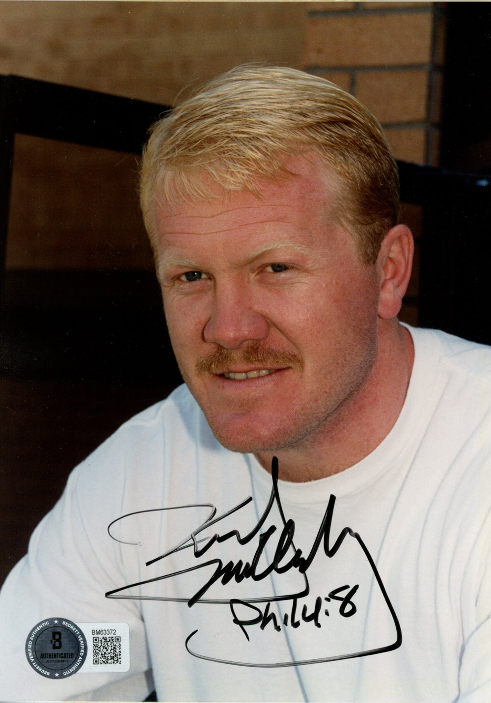 Karl Mecklenburg Denver Broncos Signed Mini Helmet - 5x7 Beckett Beckett-Powers Sports Memorabilia