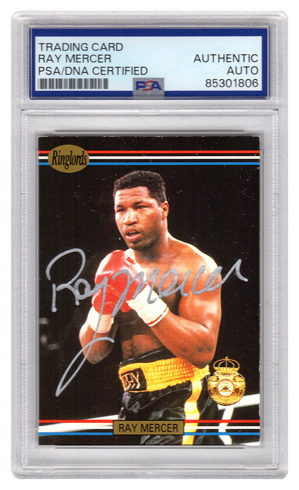 Ray Mercer Autographed 1991 Ringlords Boxing Trading Card #13 PSA-Powers Sports Memorabilia