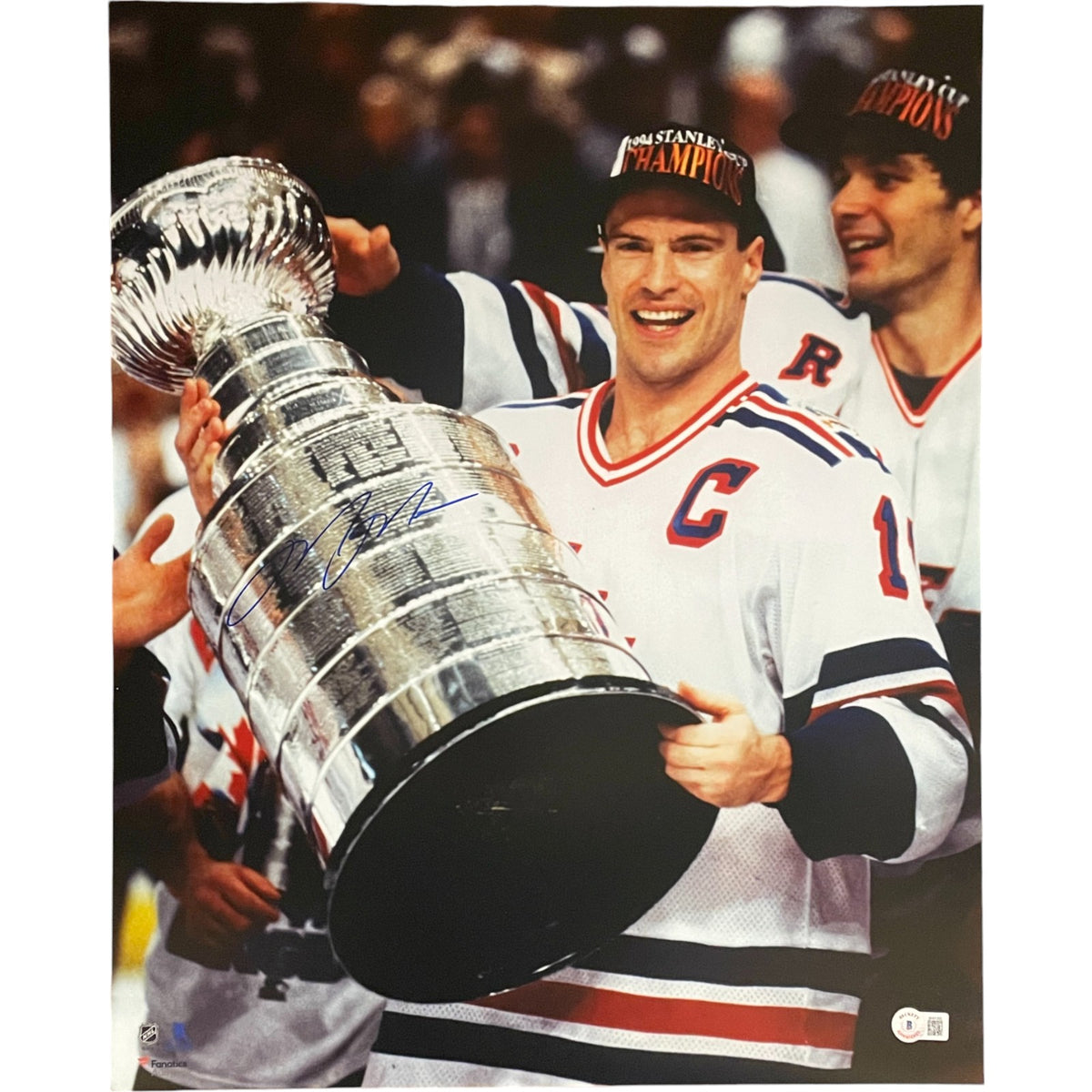 Eric Messier New York Rangers Signed 16x20 Photo-Powers Sports Memorabilia