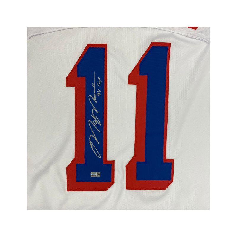 Mark Messier New York Rangers Signed Inscribed 94 Cup White Pro Style Jersey-Powers Sports Memorabilia