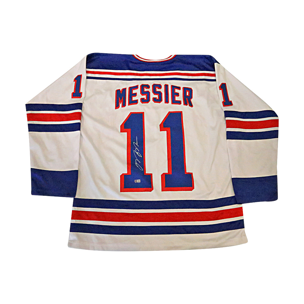 Mark Messier New York Rangers Signed Custom White Jersey-Powers Sports Memorabilia