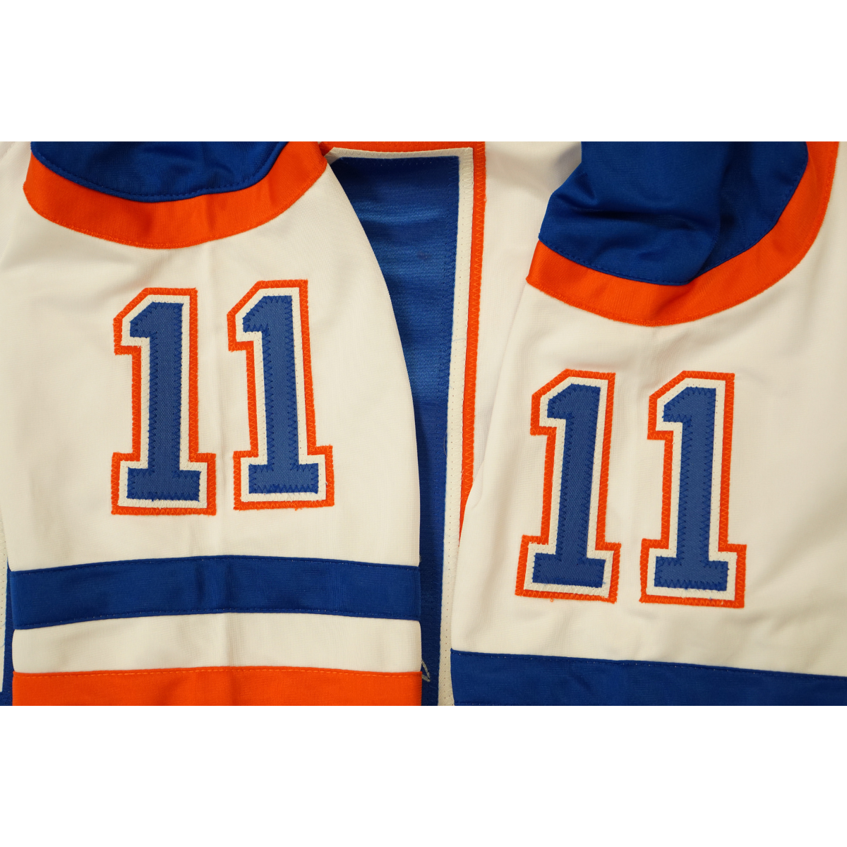 Mark Messier Edmonton Oilers Signed Pro Style White Jersey-Powers Sports Memorabilia