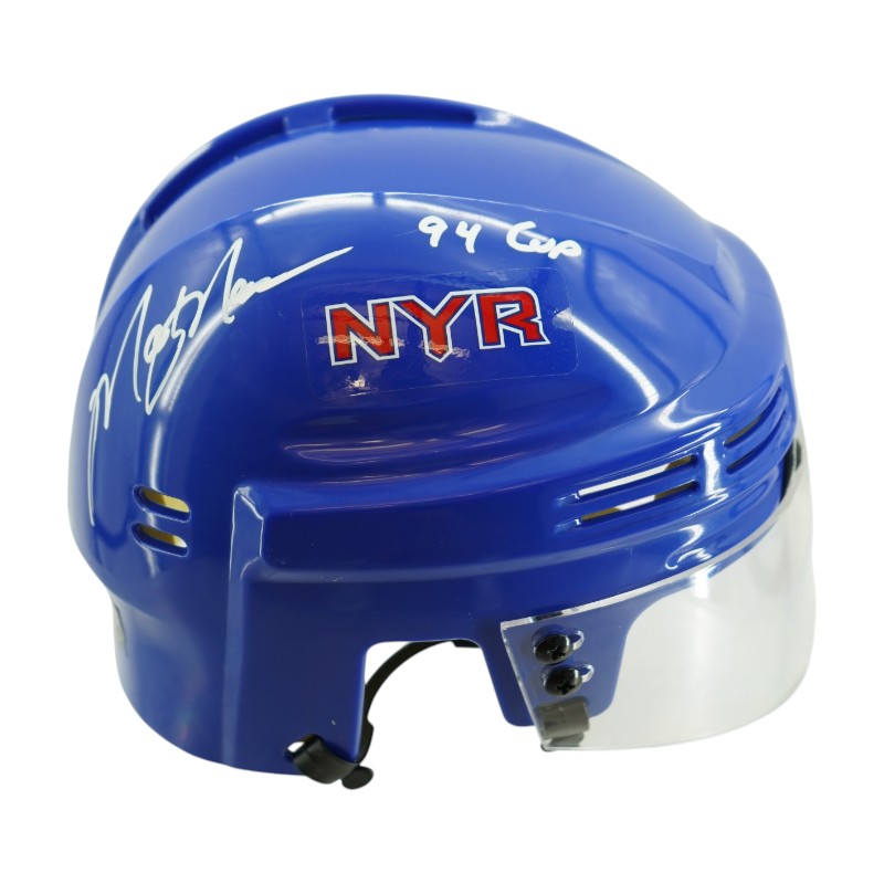 Mark Messier New York Rangers Signed Inscribed 94 Cup Mini Helmet-Powers Sports Memorabilia