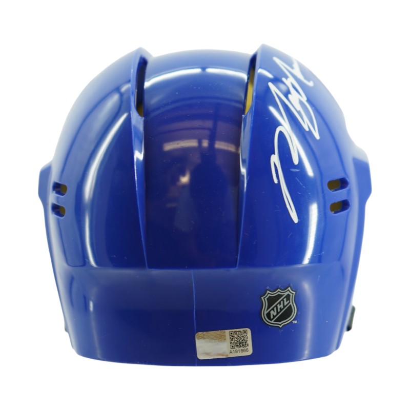 Mark Messier New York Rangers Signed Inscribed HOF 07 Mini Helmet-Powers Sports Memorabilia