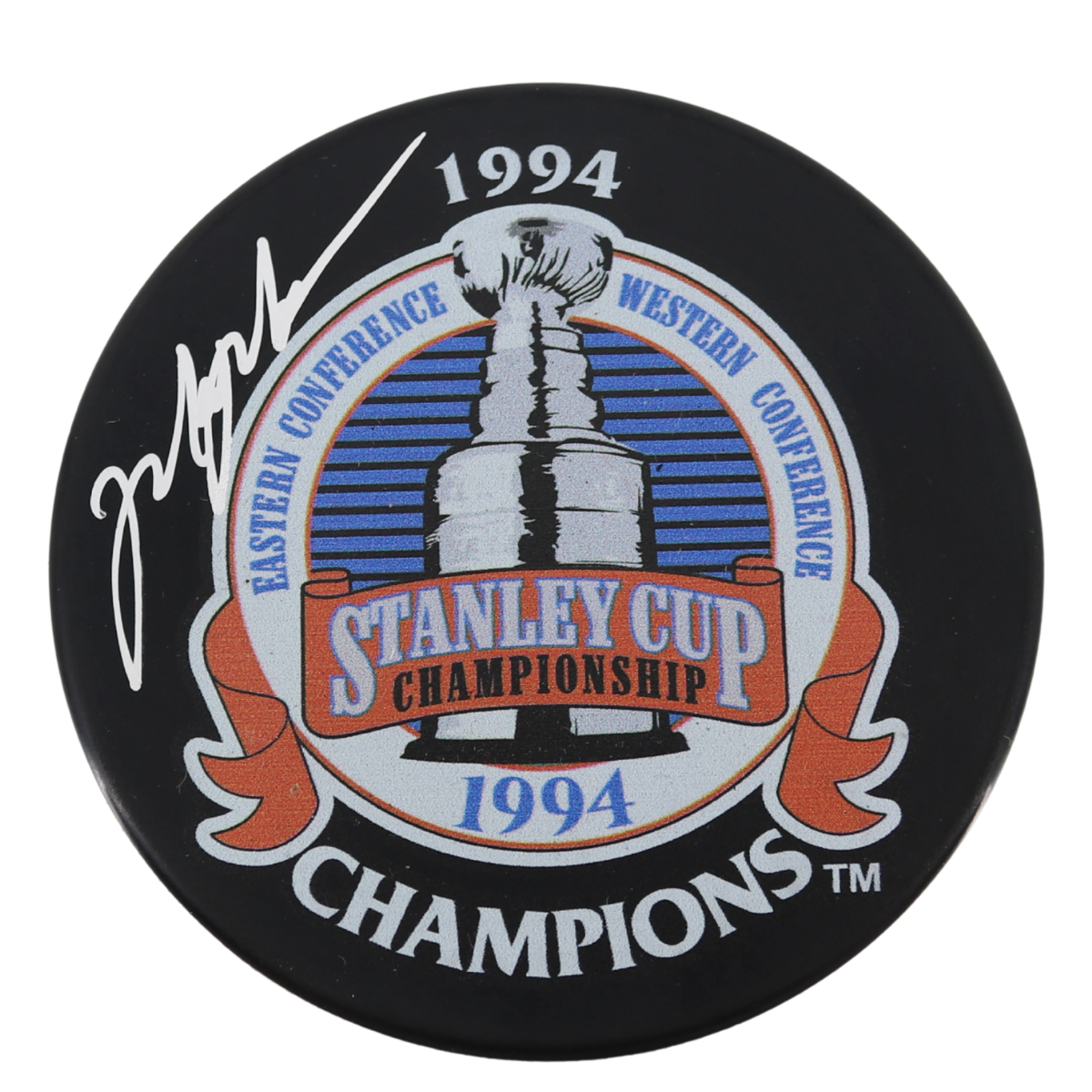 Mark Messier New York Rangers Signed 1994 Stanley Cup Champions Puck