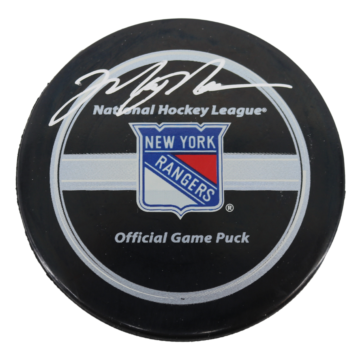 Mark Messier New York Rangers Signed Official Rangers Game Puck