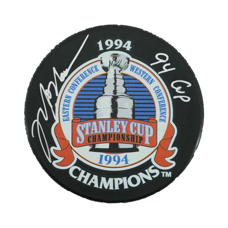 Mark Messier New York Rangers Signed Inscribed 94 Cup Replica 1994 Stanley Cup Champions Puck-Powers Sports Memorabilia