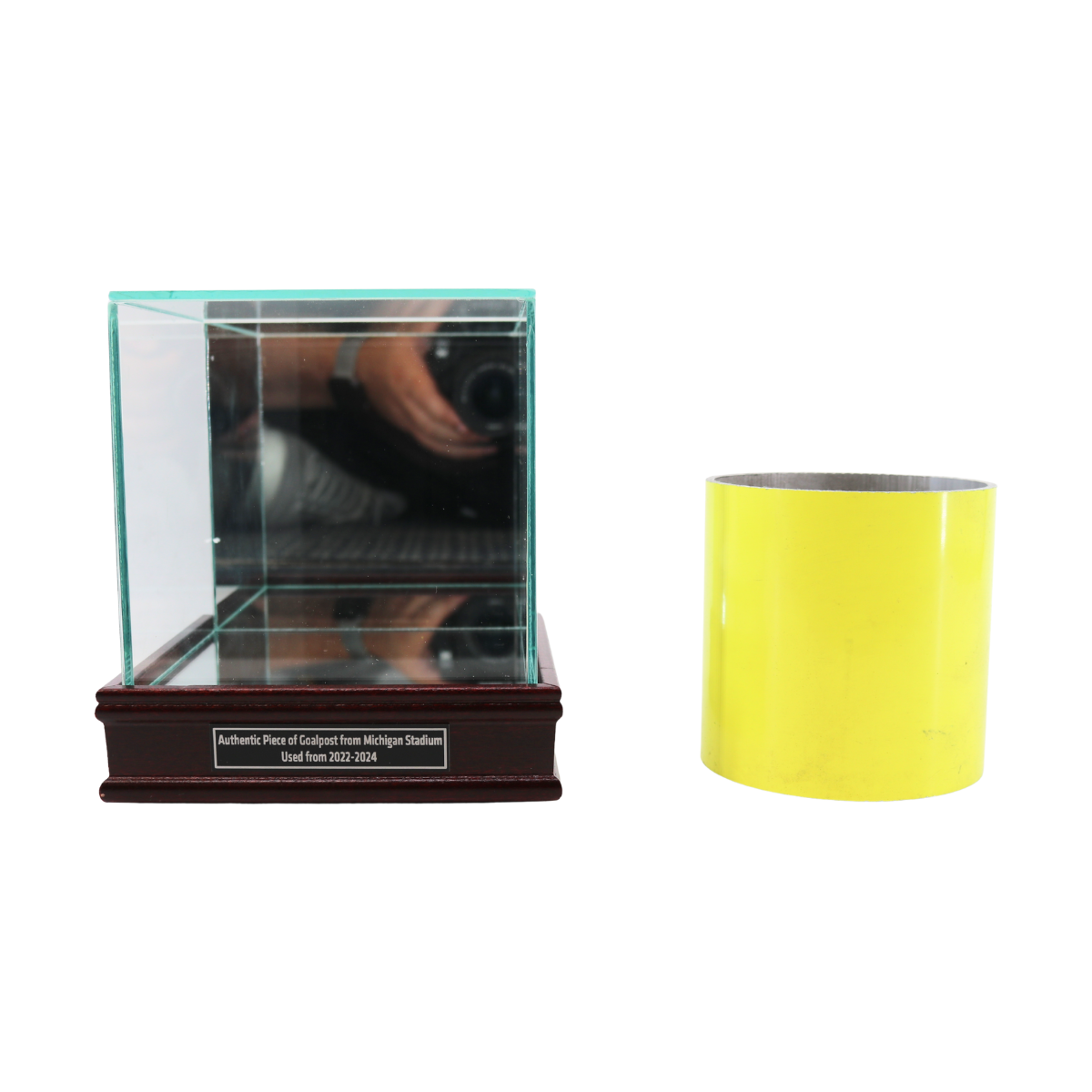 Michigan Wolverines Authentic 2022-2024 Used 4 Inch Big House Goalpost Piece-Powers Sports Memorabilia