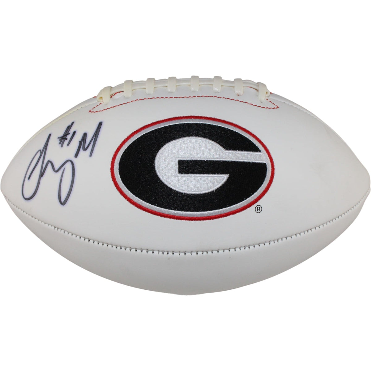 Sony Michel Signed Georgia Bulldogs Logo Football – Beckett Authenticated-Powers Sports Memorabilia
