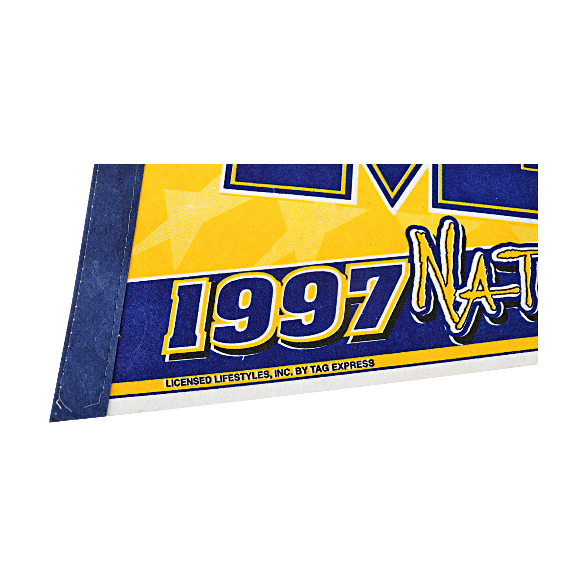 1997 Michigan Wolverines National Champs 12x29 Pennant-Powers Sports Memorabilia