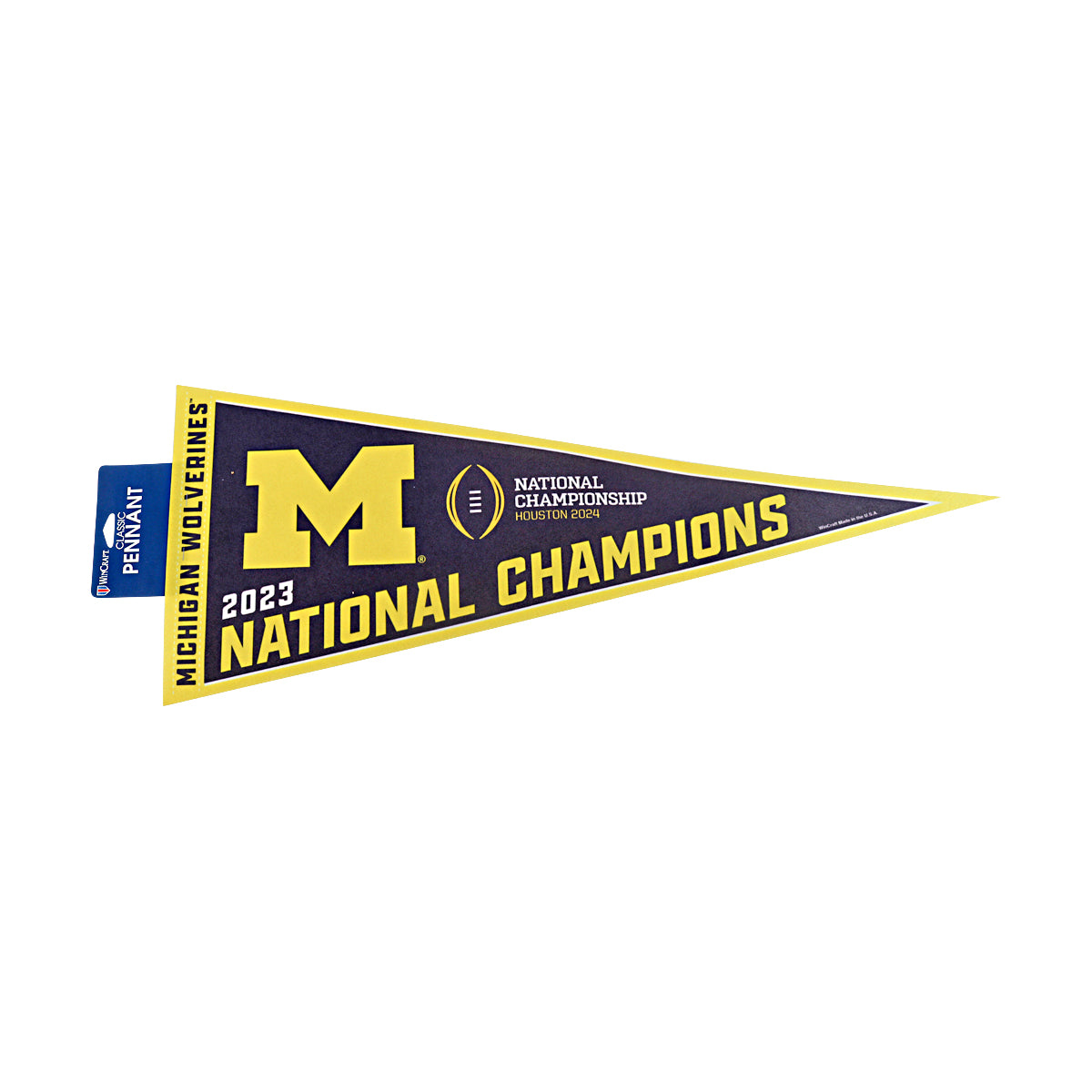 Michigan Wolverines 2023 National Champions 12x30 Pennant-Powers Sports Memorabilia