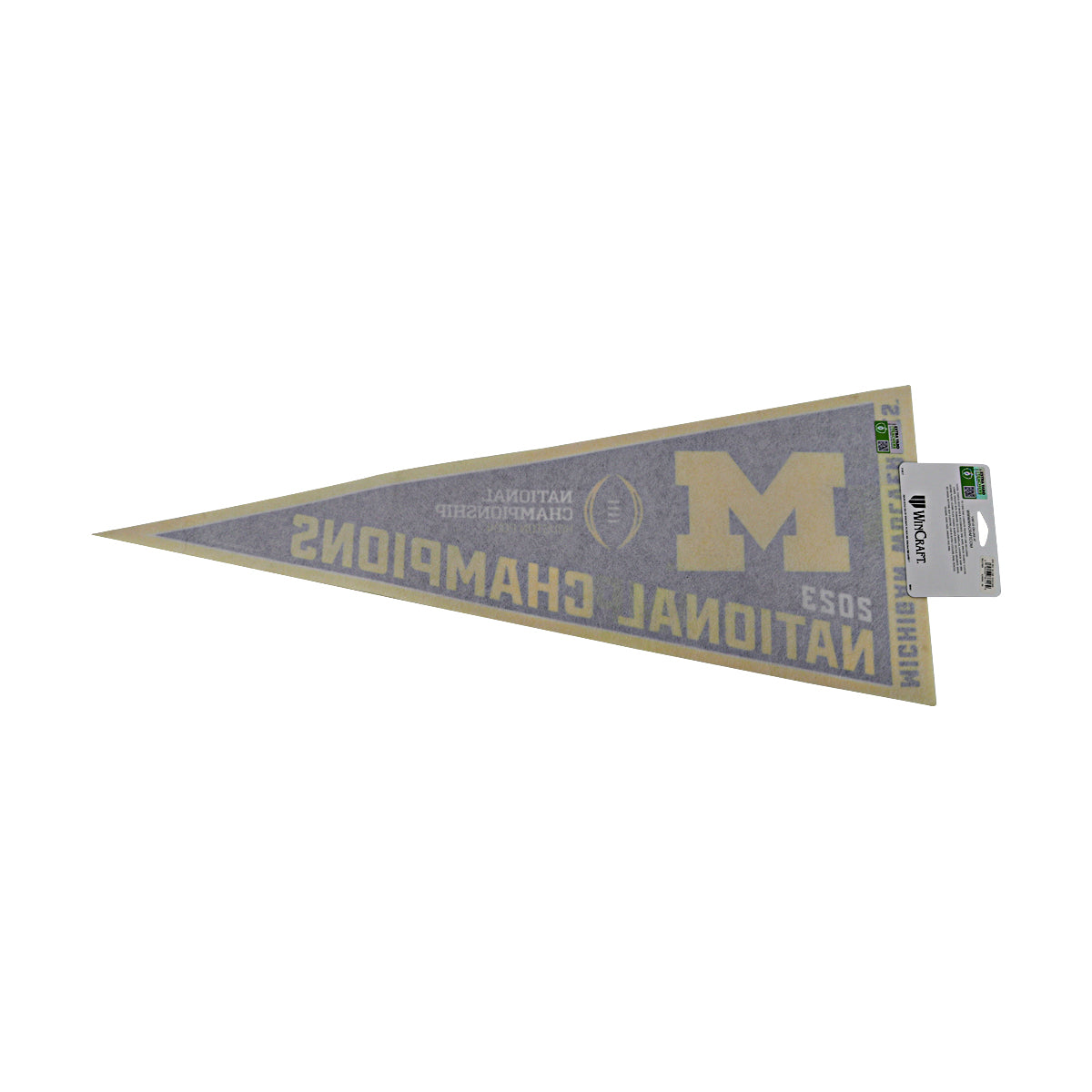 Michigan Wolverines 2023 National Champions 12x30 Pennant-Powers Sports Memorabilia