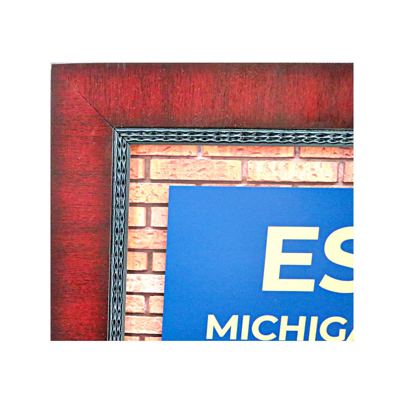 University of Michigan 16"x32" Framed Subway Sign-Powers Sports Memorabilia