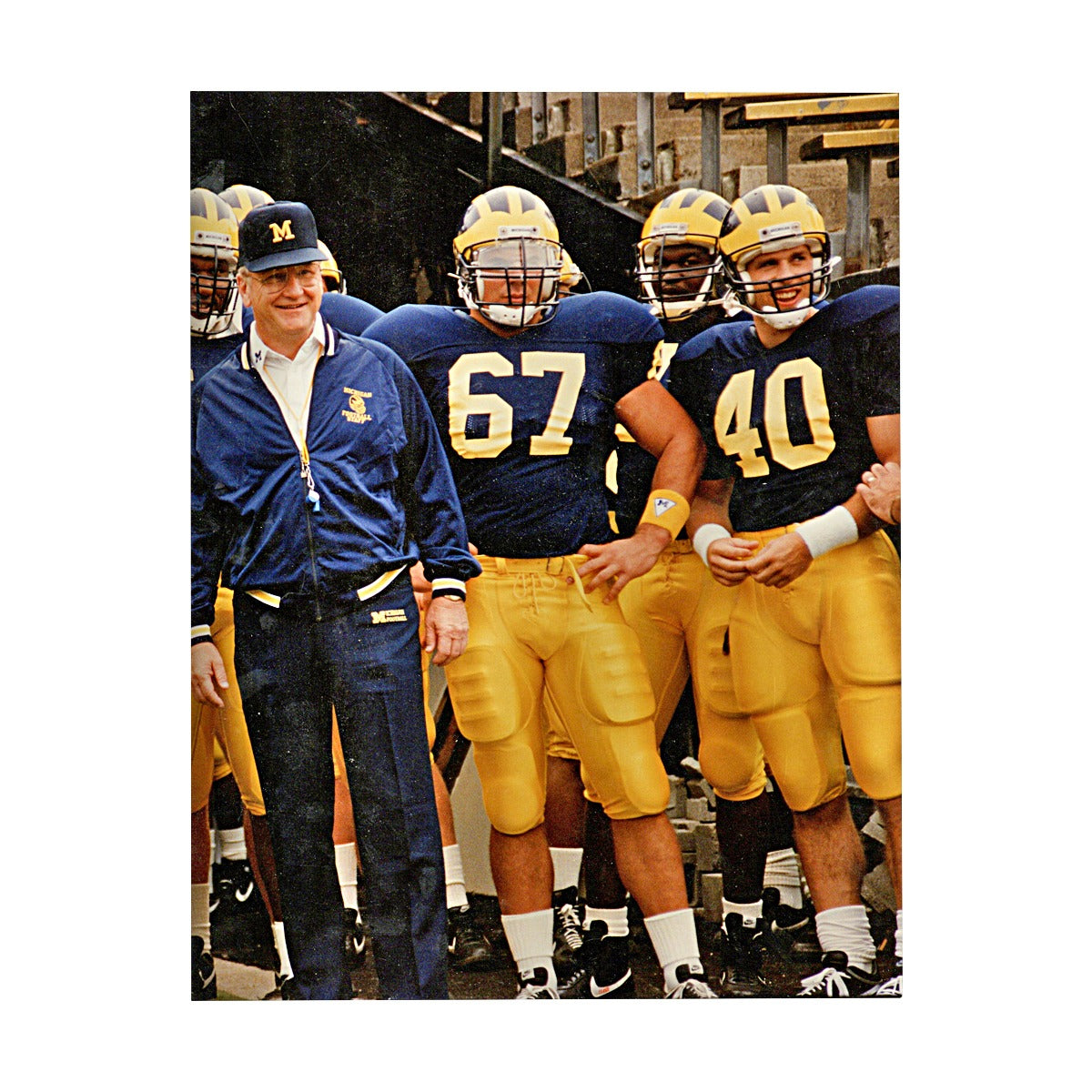 Bo Schembechler University of Michigan 14x20 Photo-Powers Sports Memorabilia