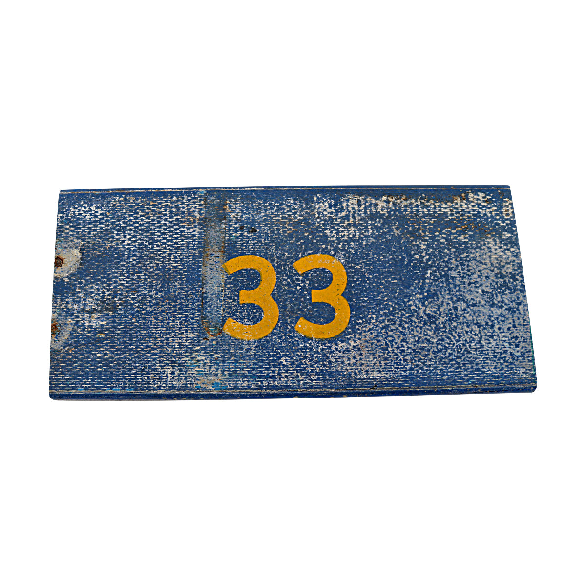 University of Michigan Authentic 1960's to 1990's Blue Fiberglass Bleacher Seat Piece 33 8x17-Powers Sports Memorabilia