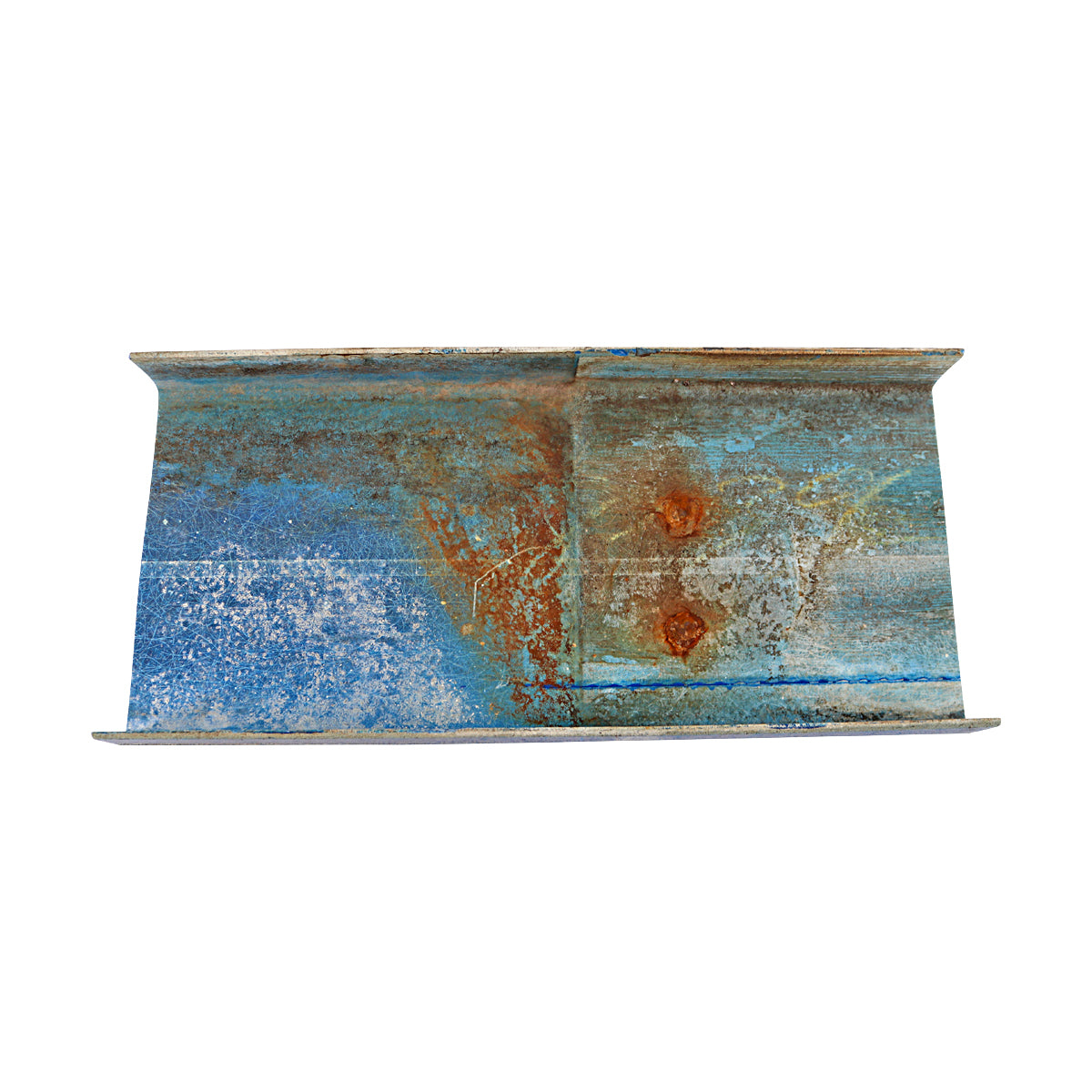University of Michigan Authentic 1960's to 1990's Blue Fiberglass Bleacher Seat Piece 33 8x17-Powers Sports Memorabilia