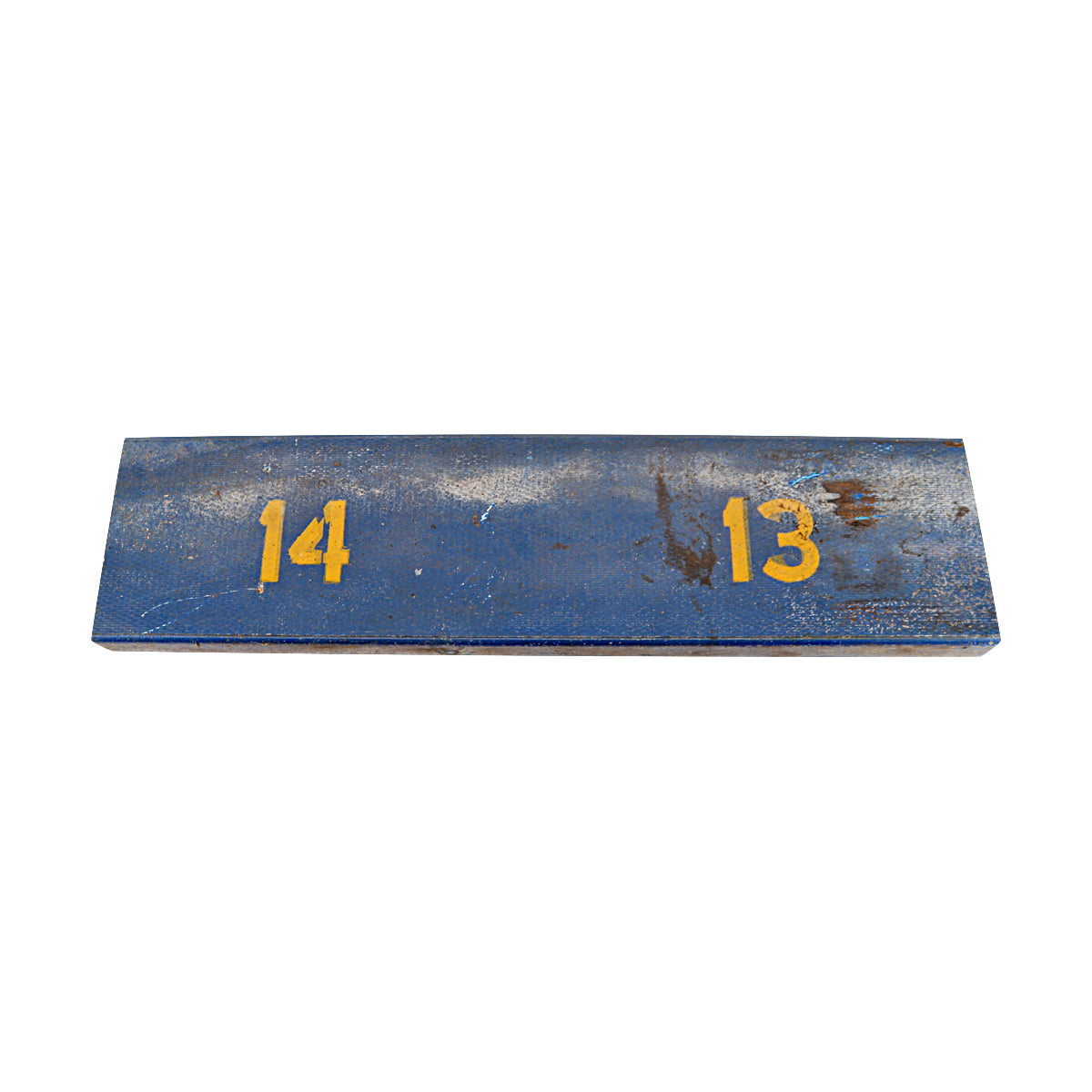 University of Michigan Authentic 1960's to 1990's Blue Fiberglass Double Bleacher Seat Piece 13/14 8x31-Powers Sports Memorabilia