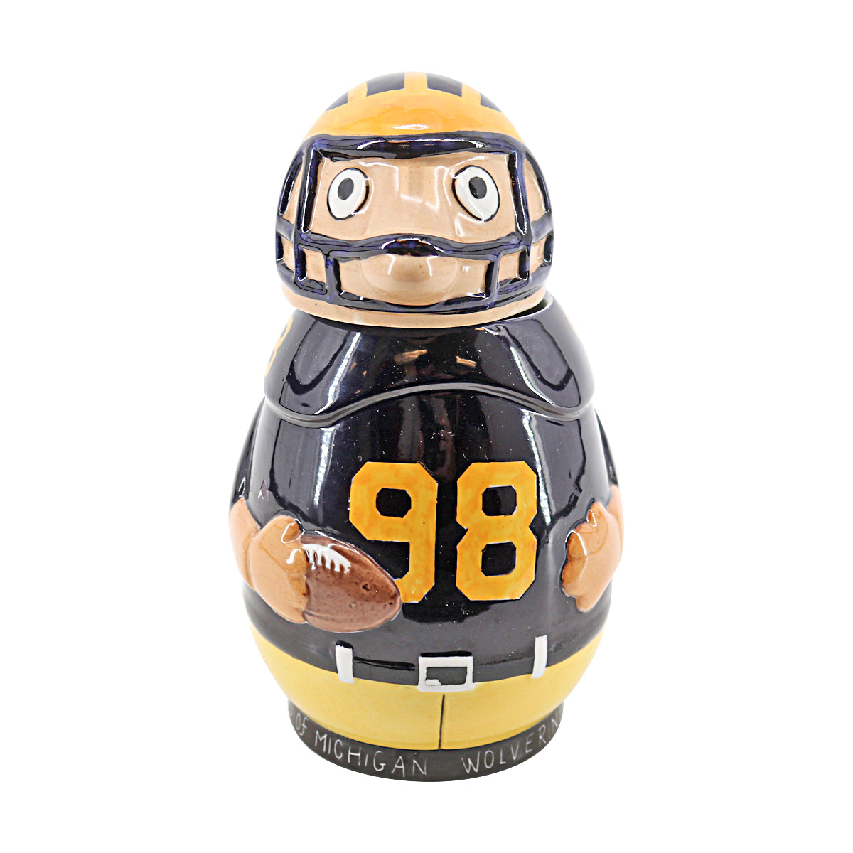 University of Michigan Wolverines' Vintage Football Player Character 8 Lidded Stein-Powers Sports Memorabilia