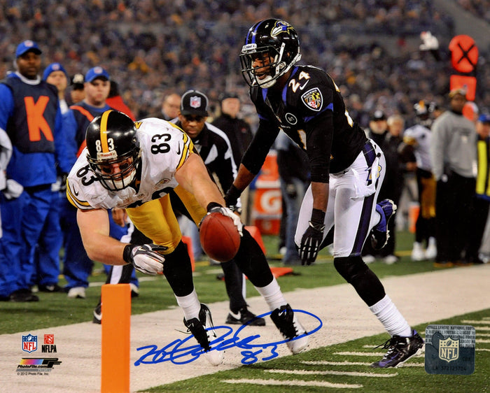 Heath Miller Signed Pittsburgh Steelers 8x10 Photo – Beckett Witness Authenticated-Powers Sports Memorabilia