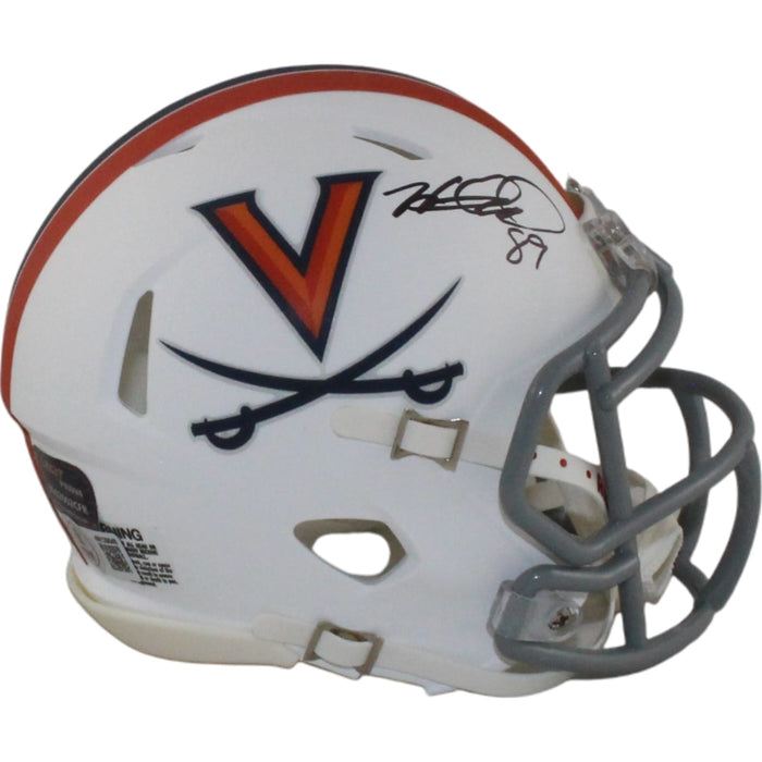 Heath Miller Signed Virginia Cavaliers Mini Helmet – Beckett Witness Authenticated-Powers Sports Memorabilia