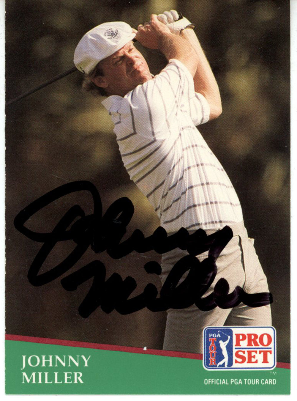 Johnny Miller Pga Signed Card - 1991 Pro Set #268 Beckett Beckett-Powers Sports Memorabilia