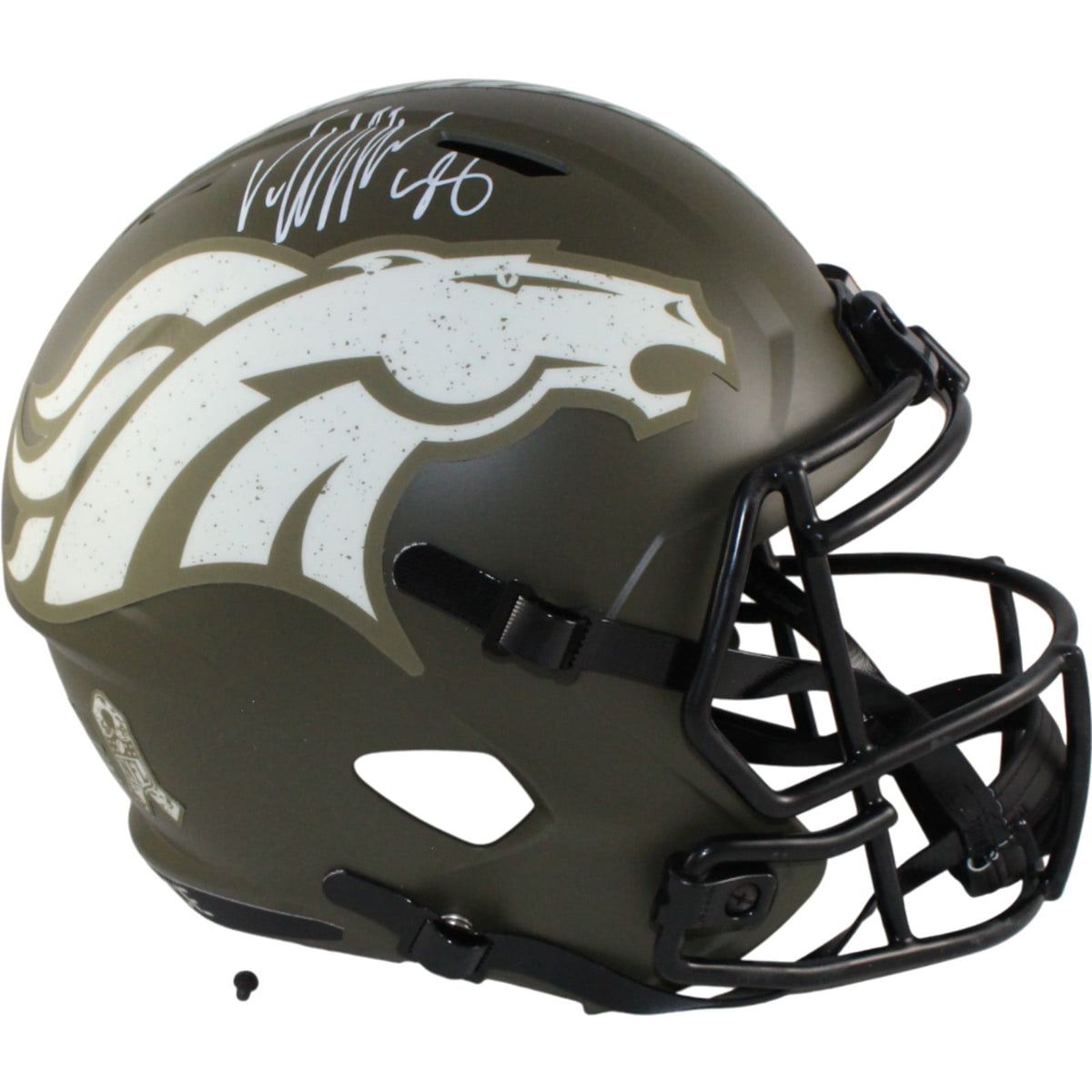 Von Miller Signed Denver Broncos Full-Size 22 STS Helmet – Beckett Witness Authenticated-Powers Sports Memorabilia