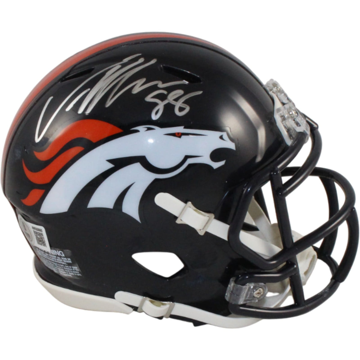 Von Miller Autographed Denver Broncos TB Mini Helmet – Beckett Witness Authenticated-Powers Sports Memorabilia