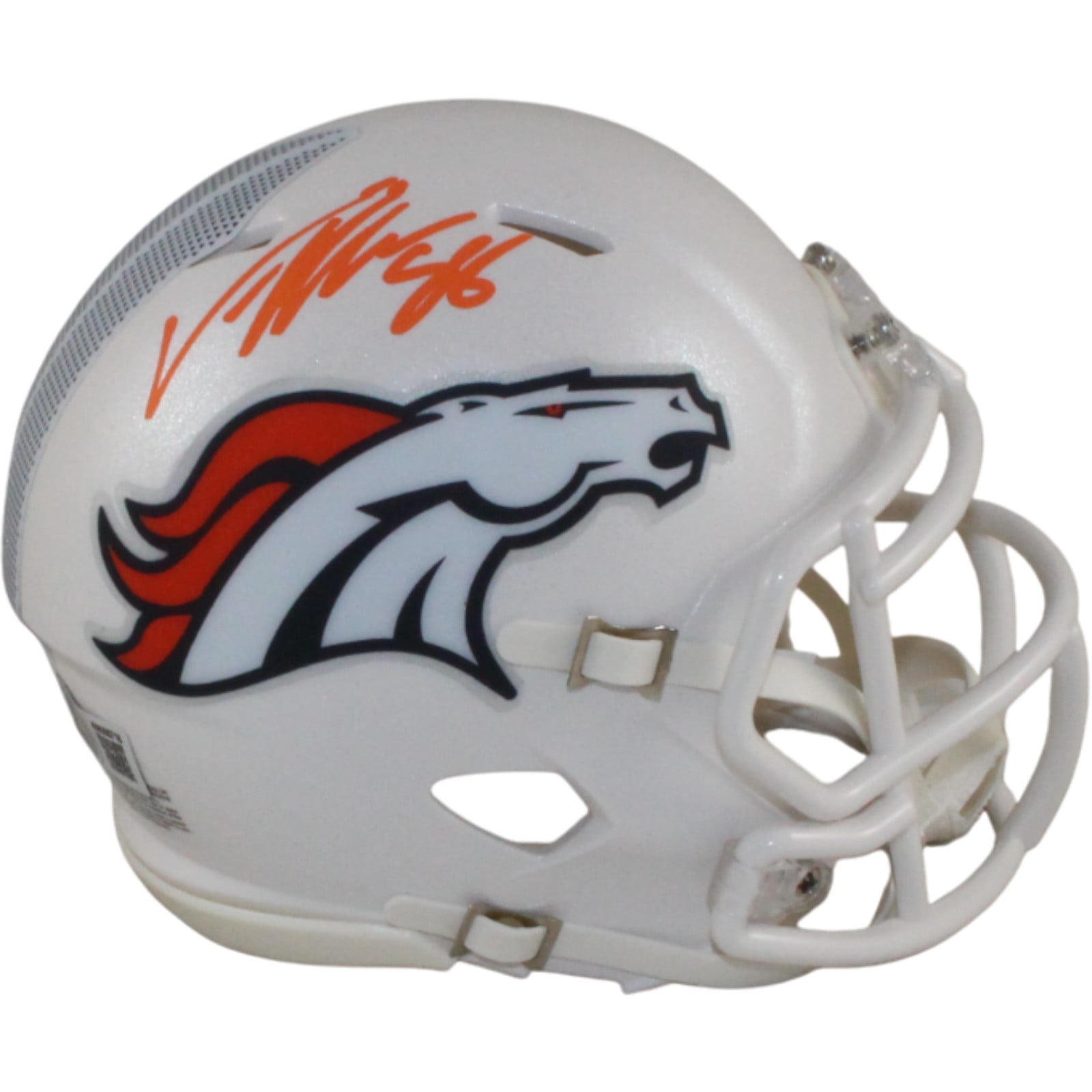 Von Miller Signed Denver Broncos 24 Alt Mini Helmet – Beckett Witness Authenticated-Powers Sports Memorabilia