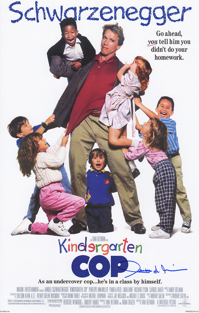 Penelope Ann Miller Autographed Kindergarten Cop 11x17 Movie Poster