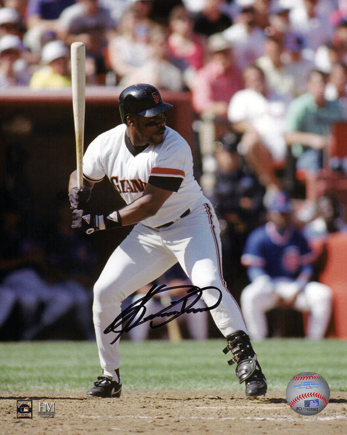Kevin Mitchell Autographed San Francisco Giants Batting Action 8x10 Photo-Powers Sports Memorabilia