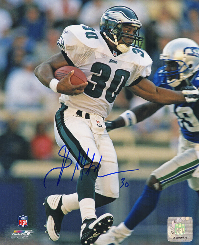 Brian Mitchell Philadelphia Eagles Autographed vs Seattle Seahawks 8x10 Photo-Powers Sports Memorabilia