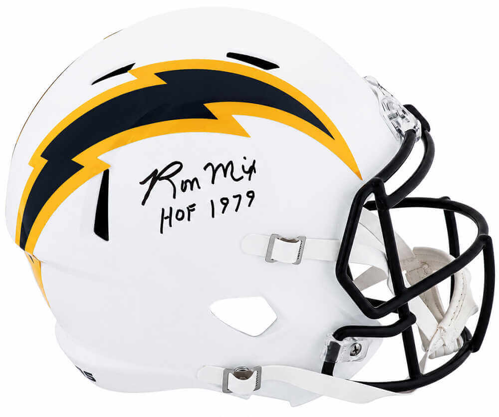 Ron Mix Los Angeles Chargers Autographed Color Rush Full Size Riddell Replica Helmet