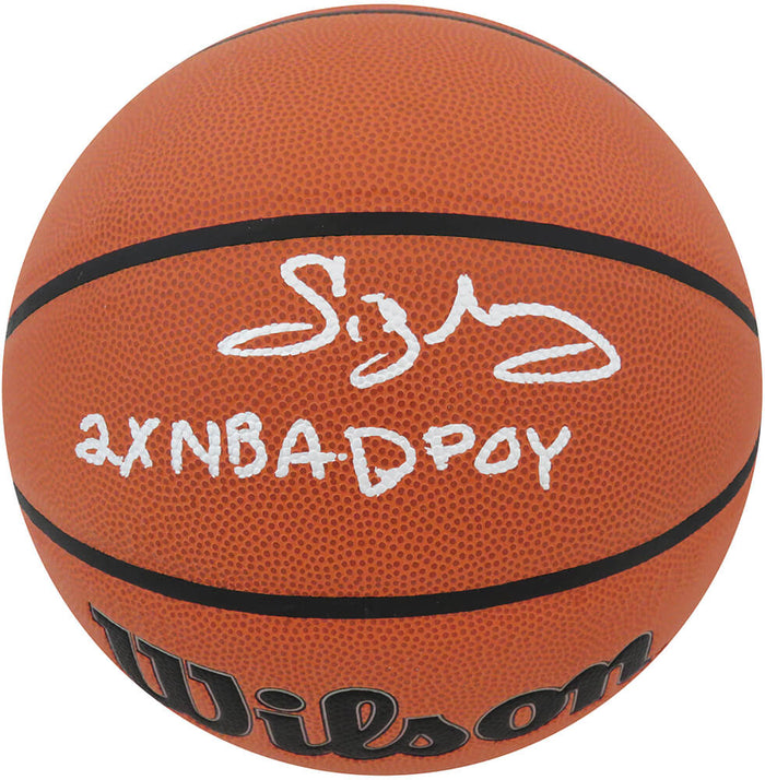 Sidney Moncrief Autographed Wilson Indoor/Outdoor NBA Basketball with 2x NBA DPOY-Powers Sports Memorabilia