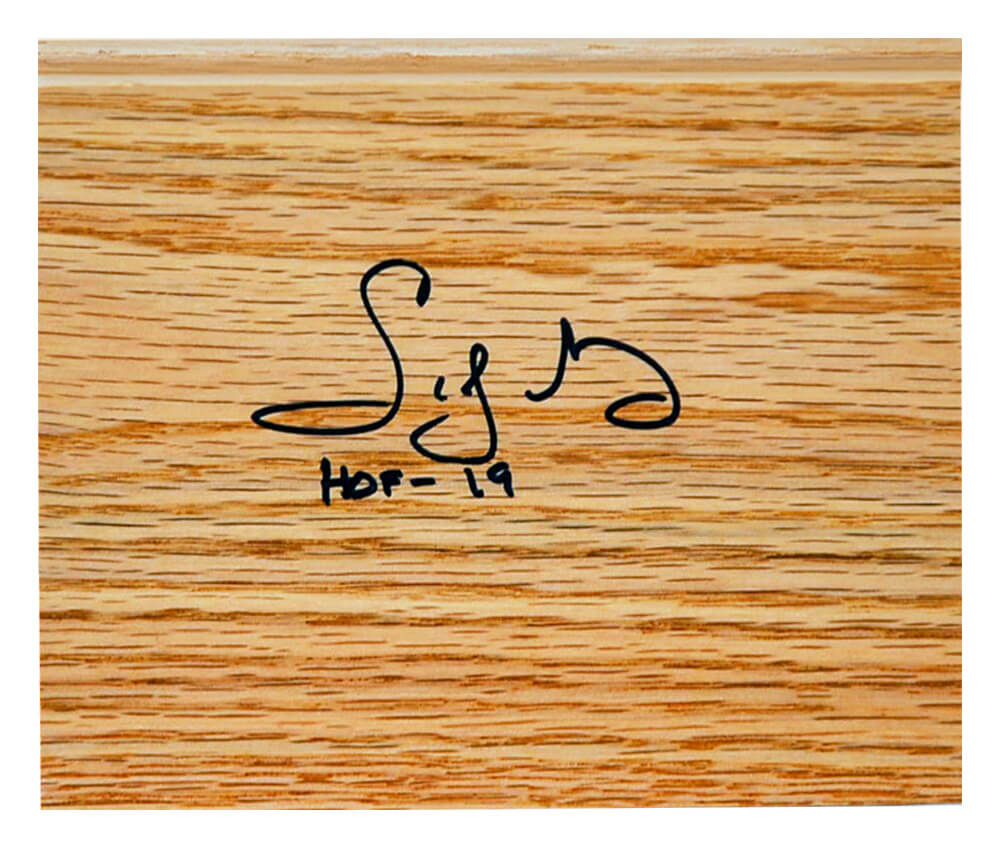 Sidney Moncrief Autographed 5×6 Floor Piece with HOF'19-Powers Sports Memorabilia