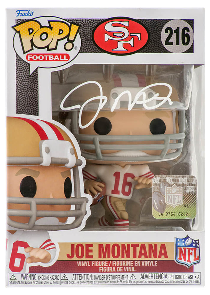 Joe Montana San Francisco 49ers Autographed NFL Funko Pop #216 Fanatics-Powers Sports Memorabilia