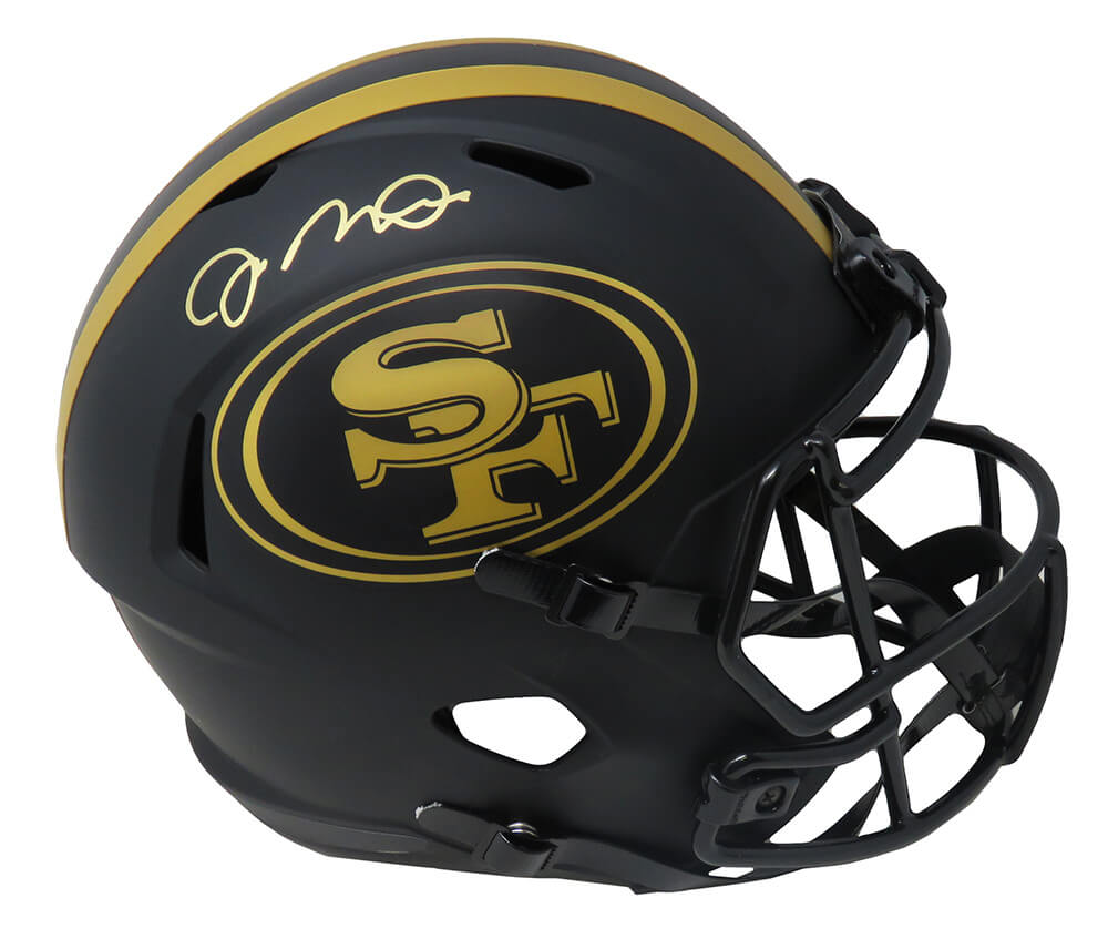 Joe Montana San Francisco 49ers Autographed Matte Riddell Speed Full Size-Powers Sports Memorabilia