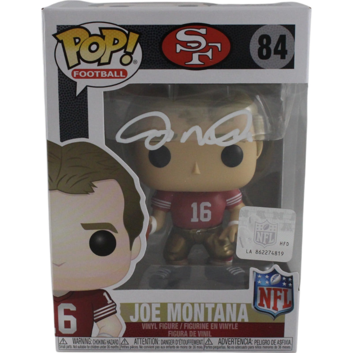 Joe Montana Signed San Francisco 49ers Funko Pop! #84 w/Hard Protector – Fanatics Authenticated-Powers Sports Memorabilia