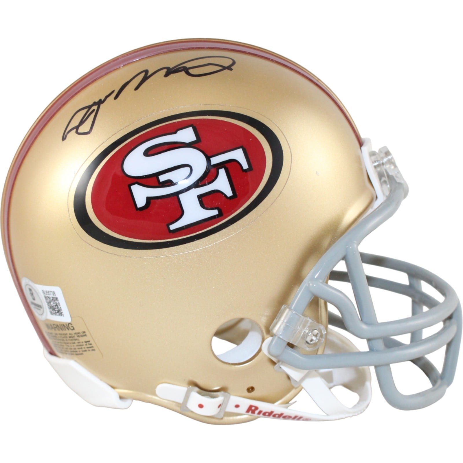 Joe Montana Signed San Francisco 49ers VSR4 Mini Helmet – Beckett Authenticated-Powers Sports Memorabilia