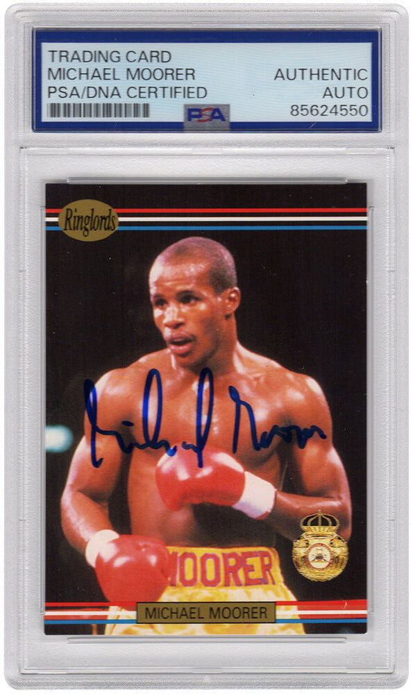 Michael Moorer Autographed 1991 Ringlords Boxing Card #14 PSA-Powers Sports Memorabilia